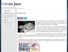 Tablet Screenshot of calcular-juros.info